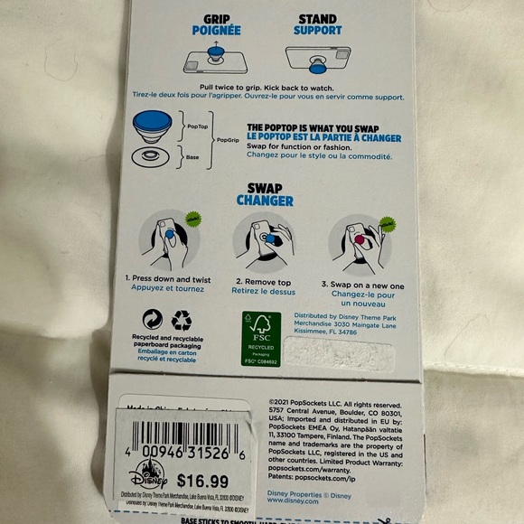 Popsocket - Orangebird - Popgrip - Swappable NWT - Picture 3 of 3